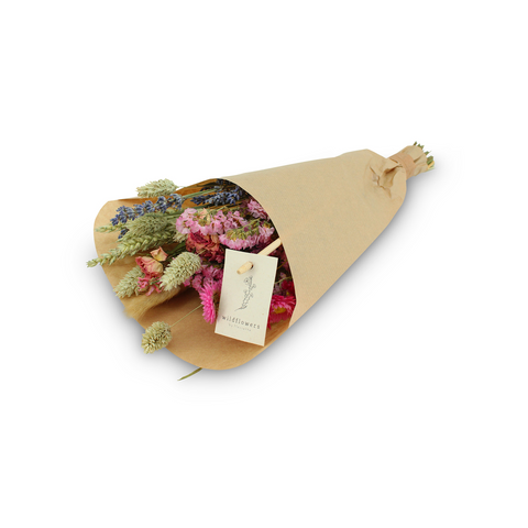 Wild Flowers - Droogbloemen Boeket - Roze (35 cm)