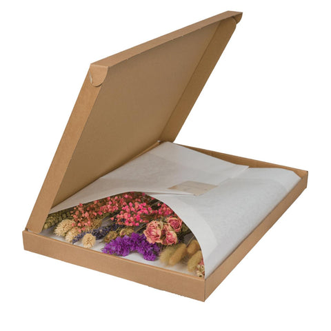 Droogbloemen in Letterbox Pink - Droogboeket - 35cm - Ø10
